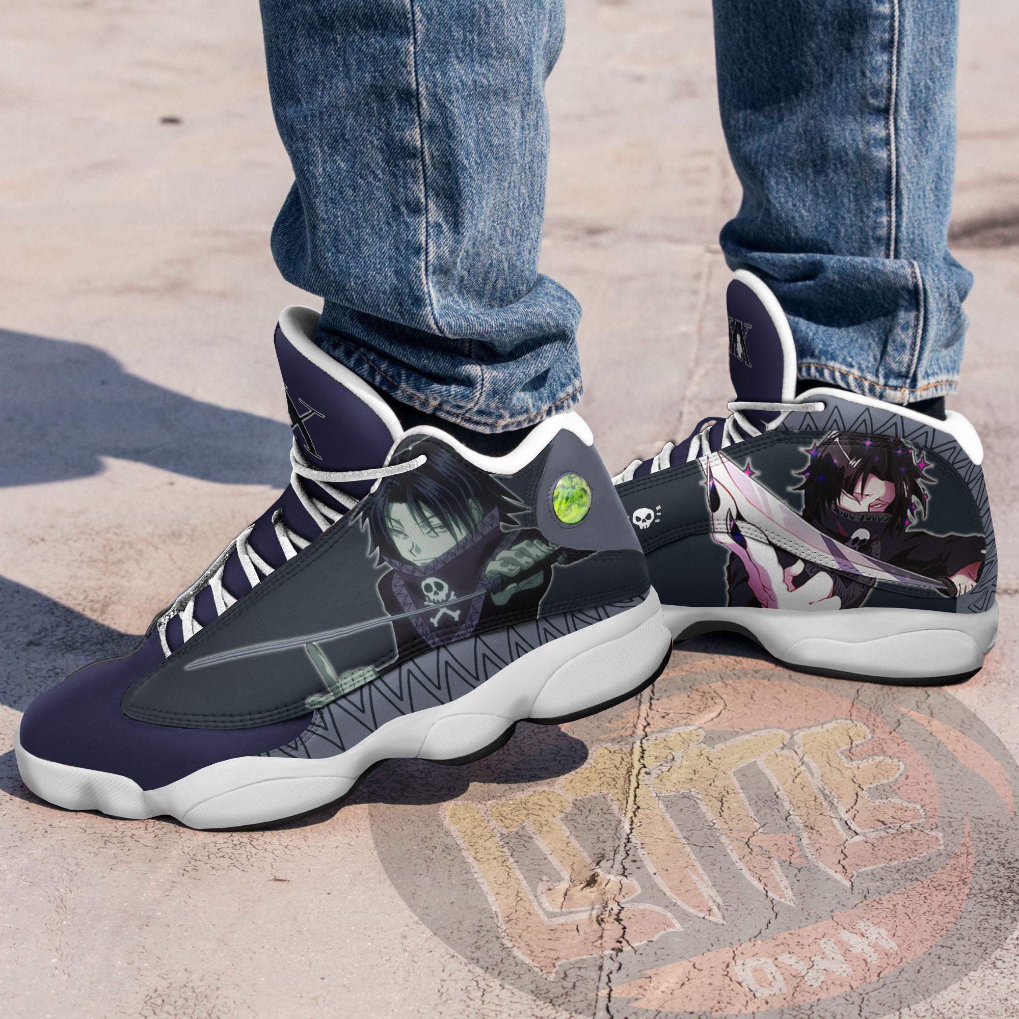 Feitan Portor Shoes Custom Hunter X Hunter Anime Jd13 Sneakers