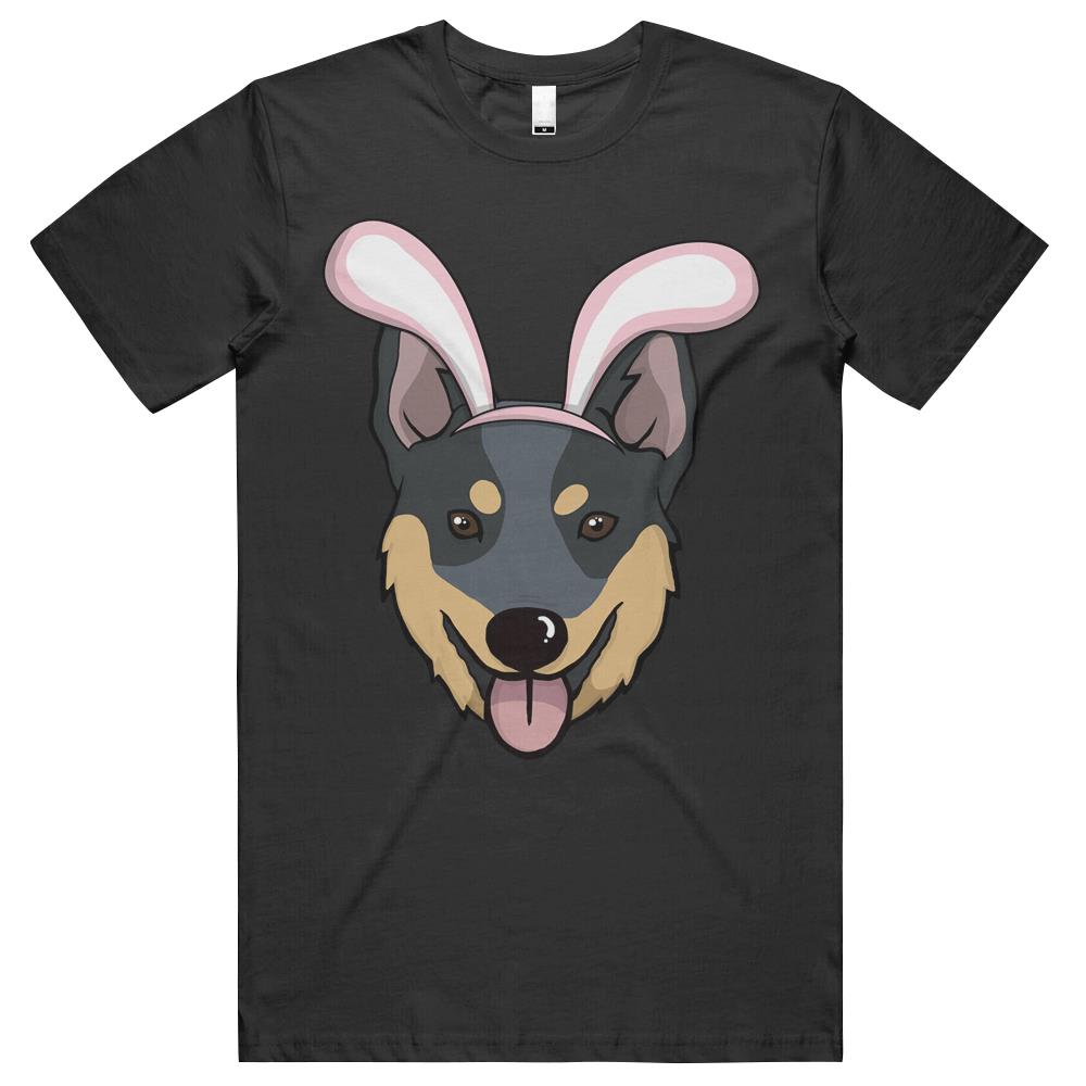 Cute Easter Australian Cattle Dog Bunny Ears Rabbit T Shirts