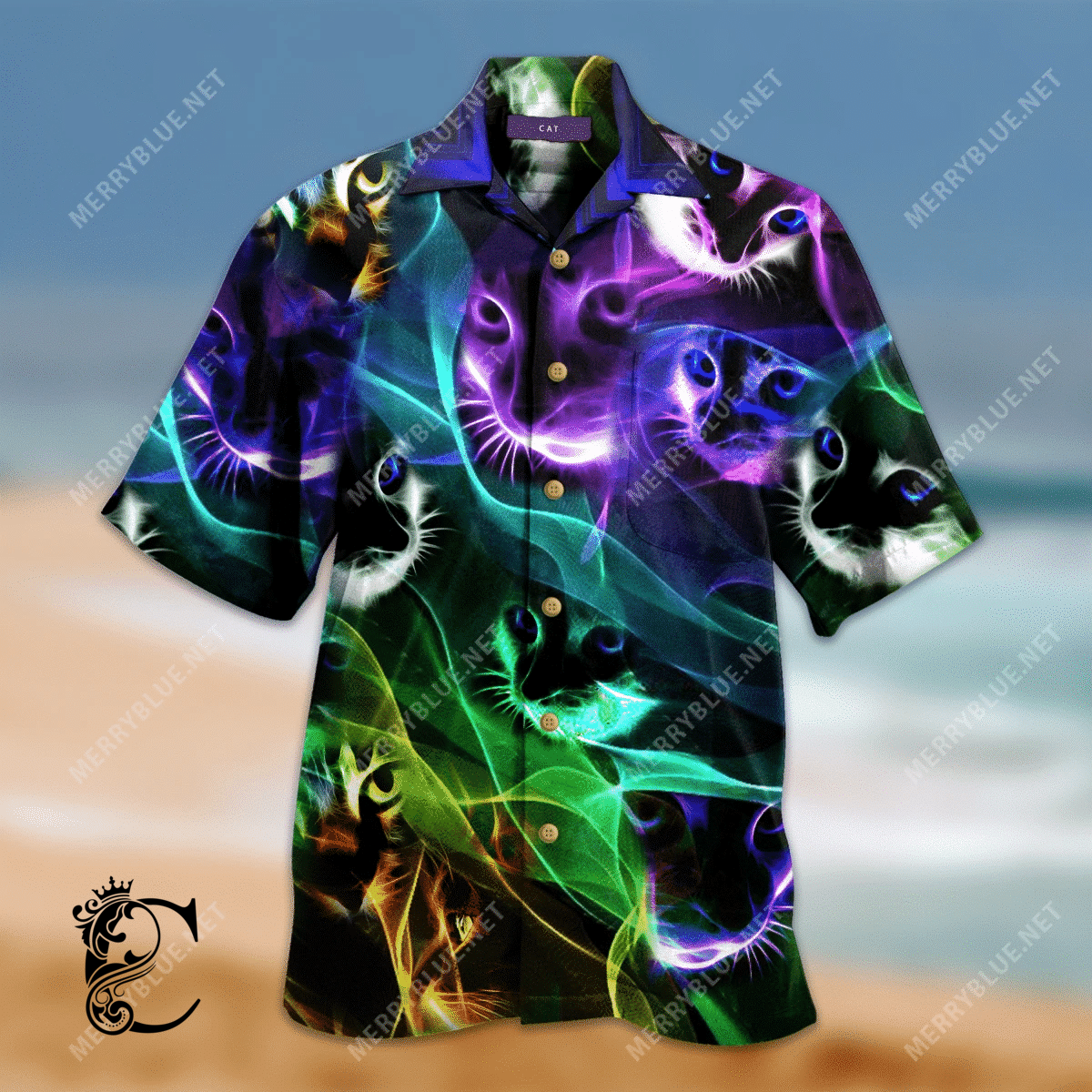 Beach Shirt Find Awesome Cat Unisex Hawaiian Shirt- Chillicothemall