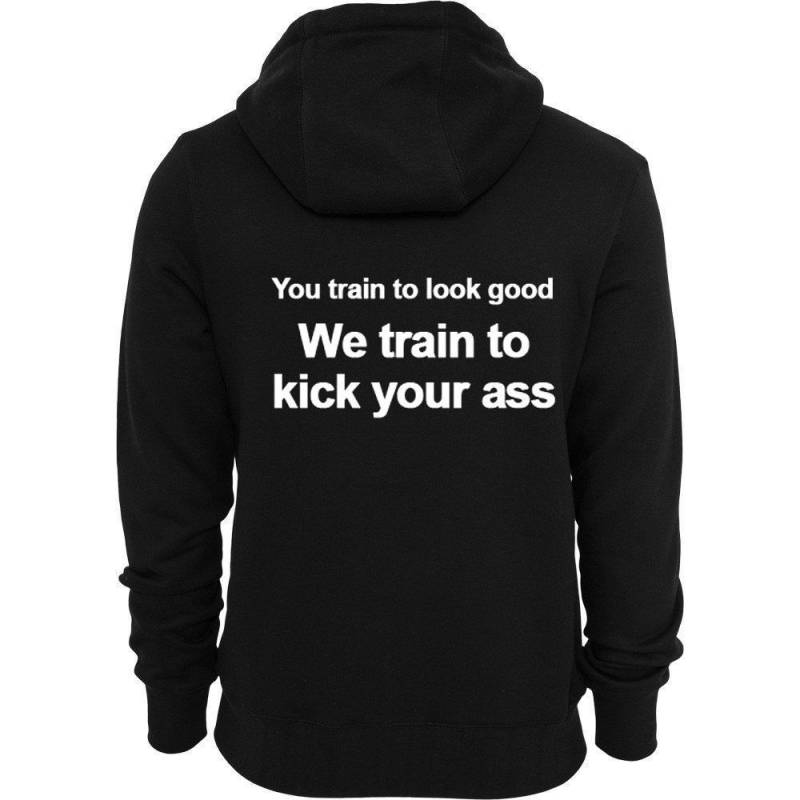 You train to look good Back Hoodie