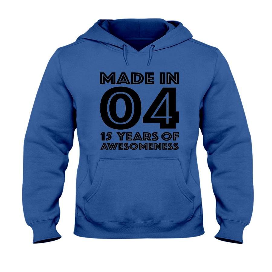 15th Birthday Hoodie Boys Fifteen Gift Age 15 Year Old Girl