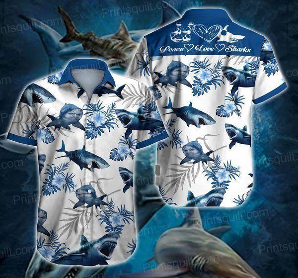 Beach Shirt Get Now Shark Hawaiian Shirt