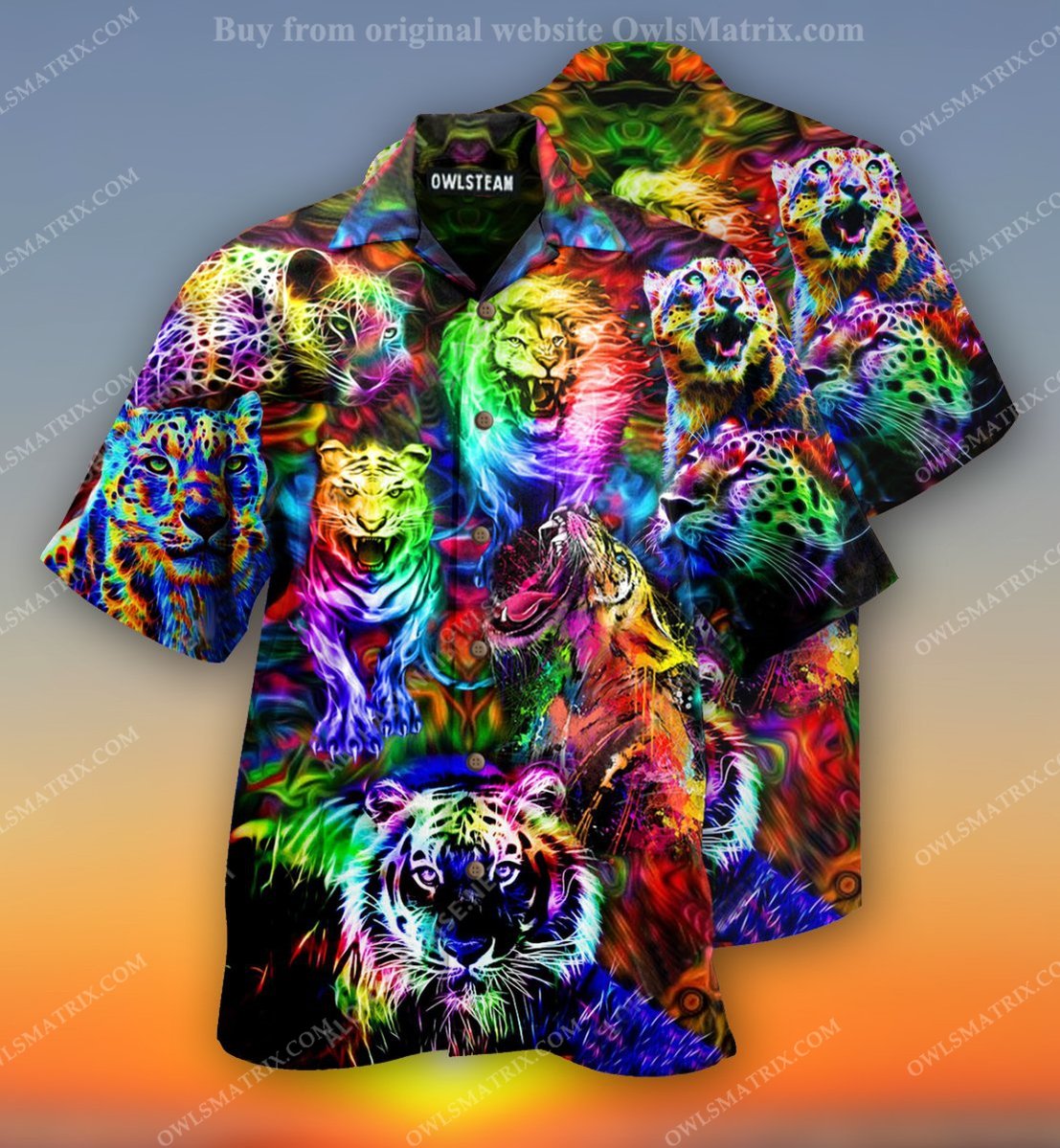 Animals King of the Jungle Lion Tiger Leopard Limited Edition – Hawaiian Shirt