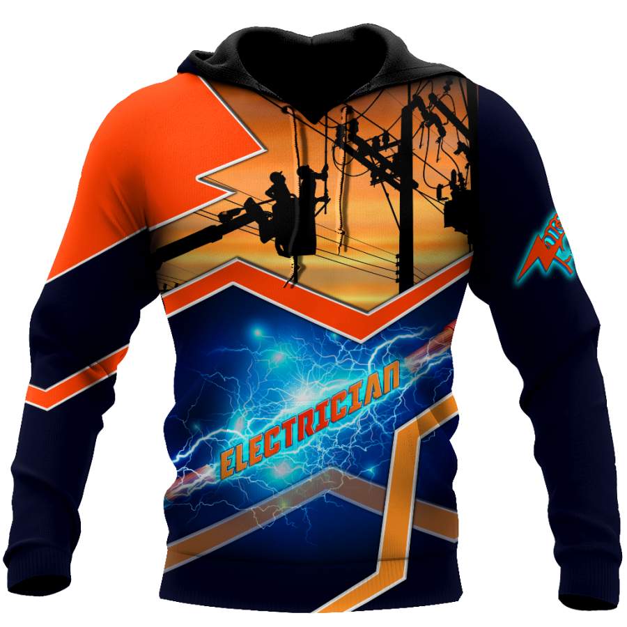 Awesome Electrician Hoodie For Men And Women