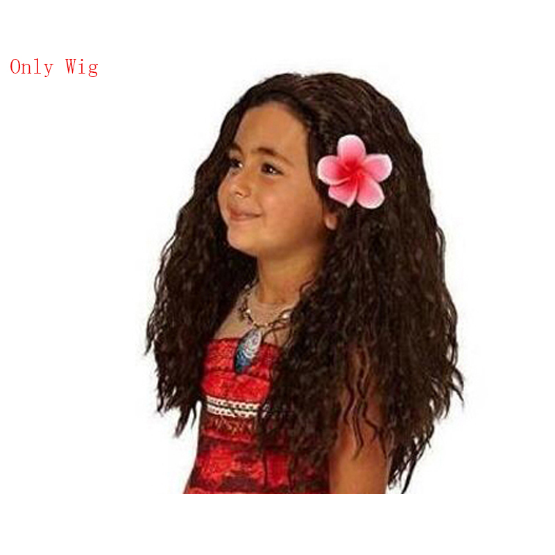 2018 Summer Moana Dress for girls Moana Princess Dresses Kids Party Cosplay Costumes With Wig Children Clothing Vaiana clothes alx