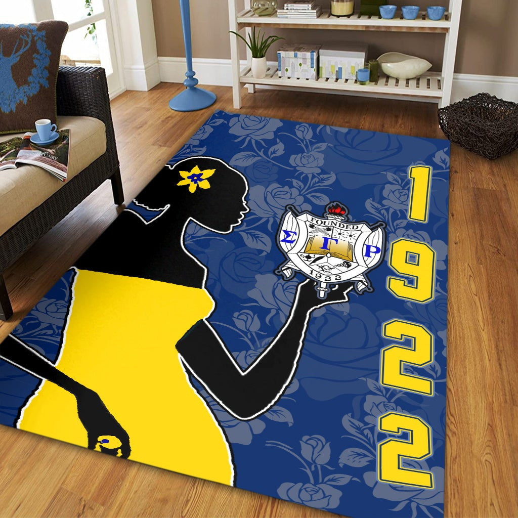 Sigma Gamma Rho Girl Area Rug