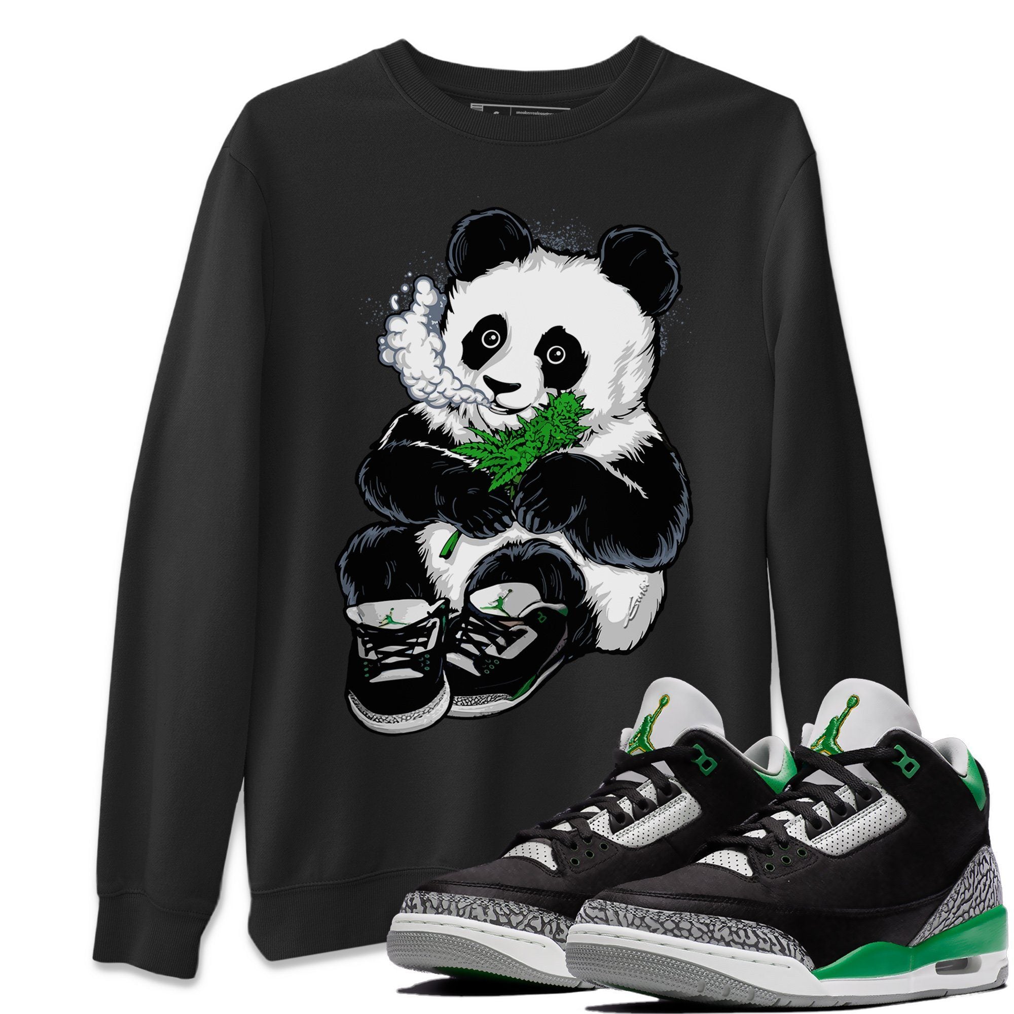 Smoking Panda Sweatshirt – Air Jordan 3 Pine Green