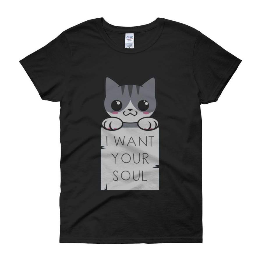 Soul Kitty Animal Quote Women’S T Shirt