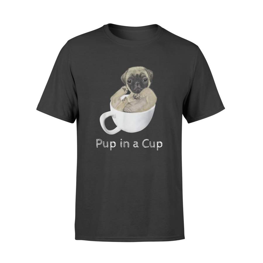 Pug puppy in a teacup dog – Standard T-shirt