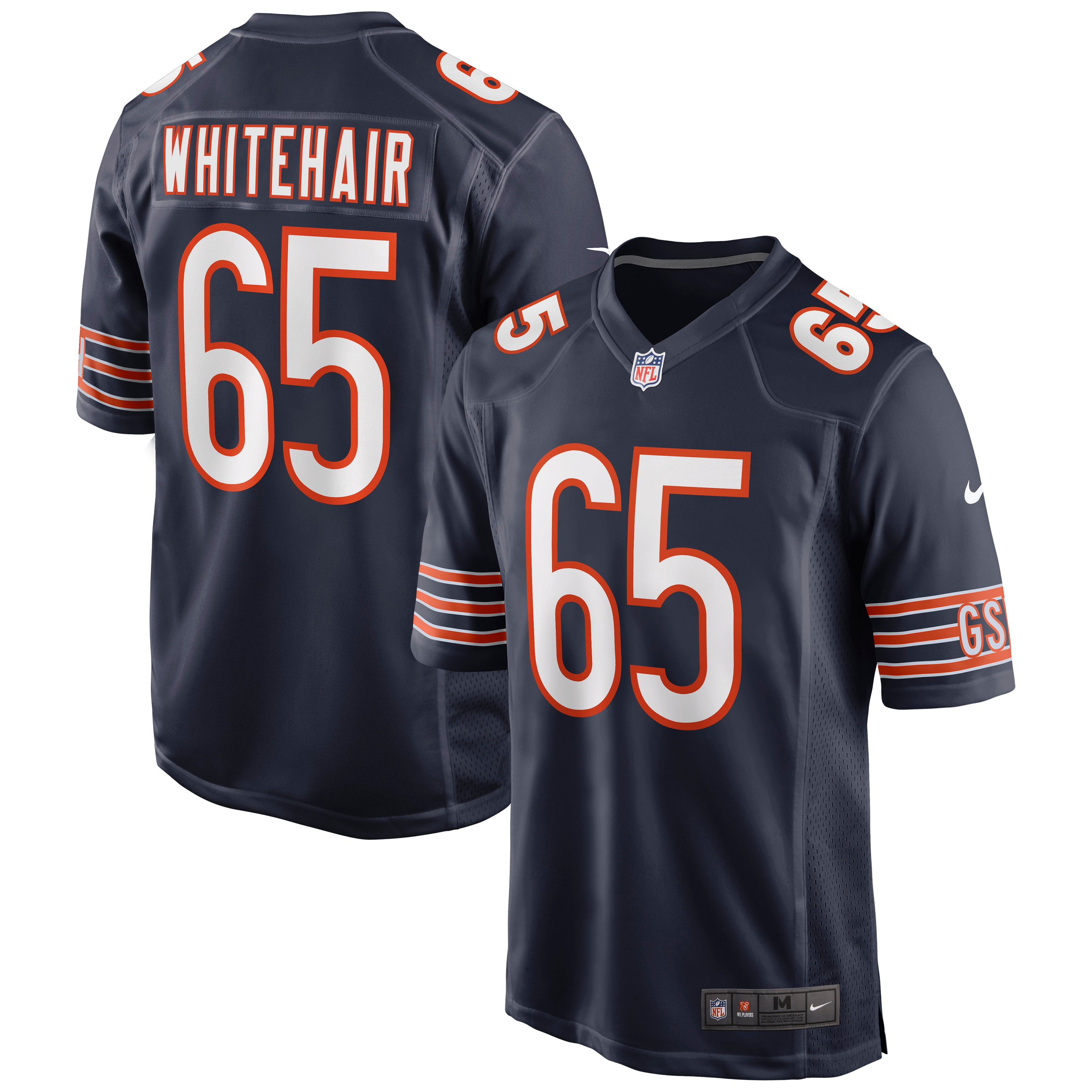 Men’s Chicago Bears Cody Whitehair Navy Game Jersey