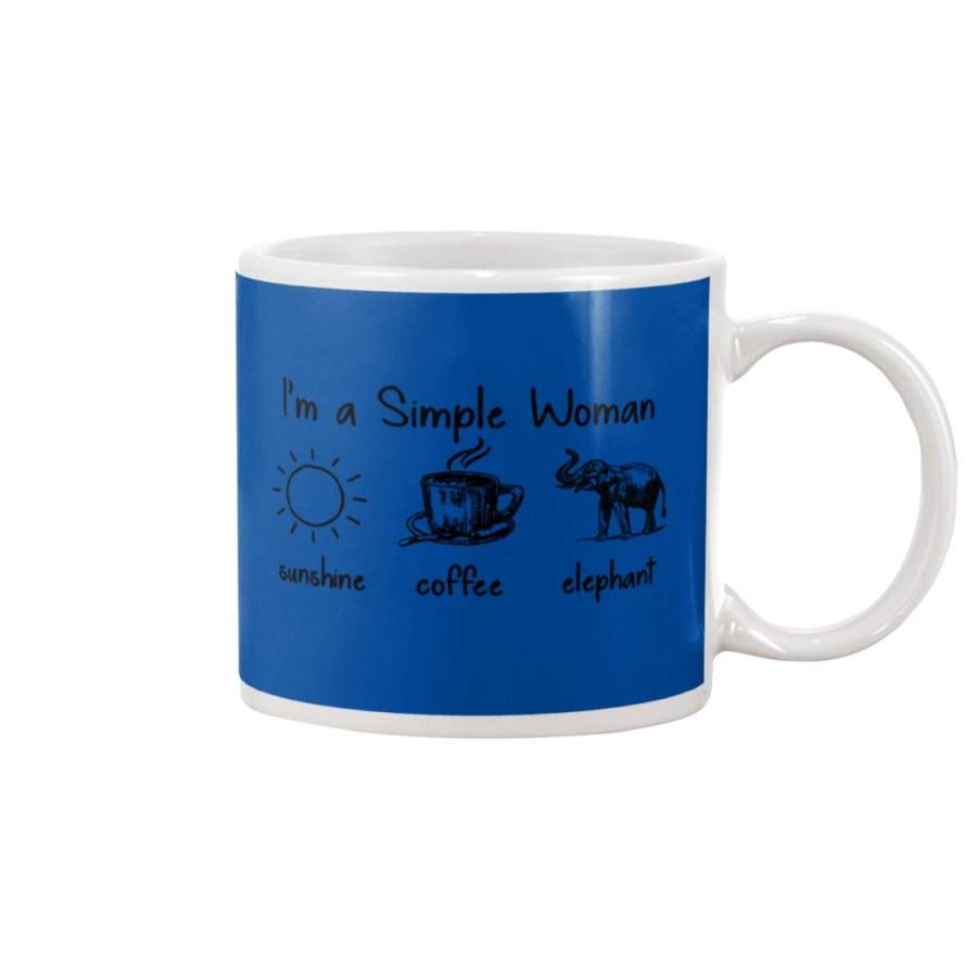 I’m A Simple Woman For Elephant Lovers Mug