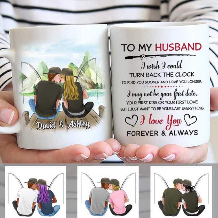 To My Husband Fishing Couple Personalized Mug