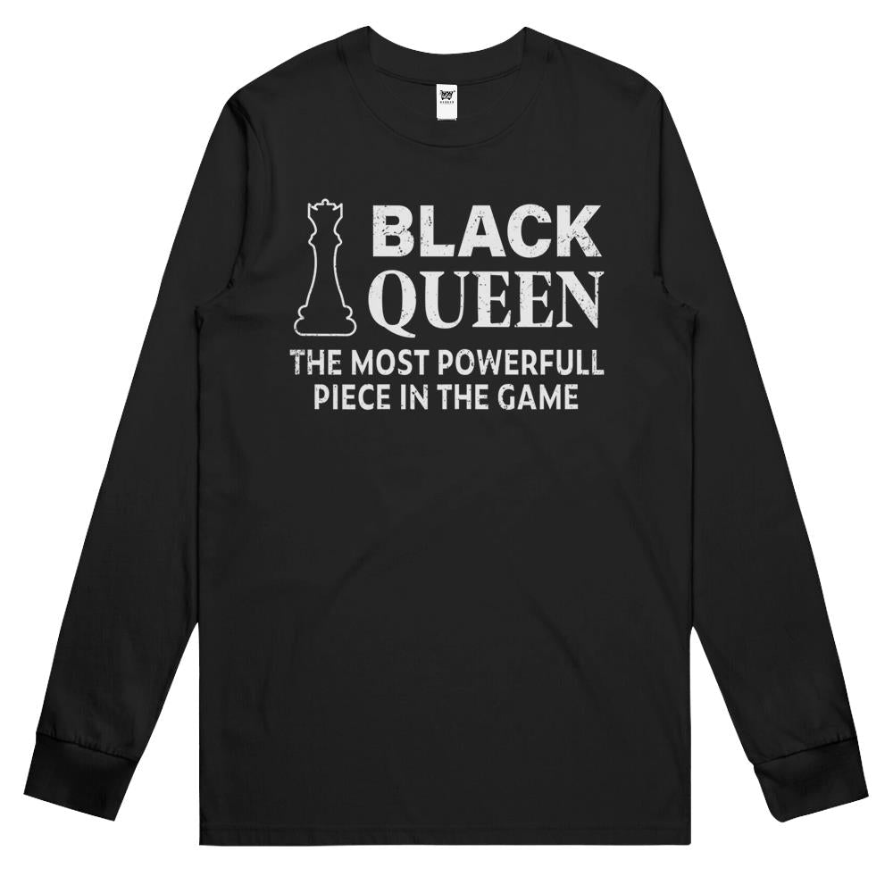 Womens Black History Month Kids Proud African Pride Black Queen Gift Long Sleeve T Shirts