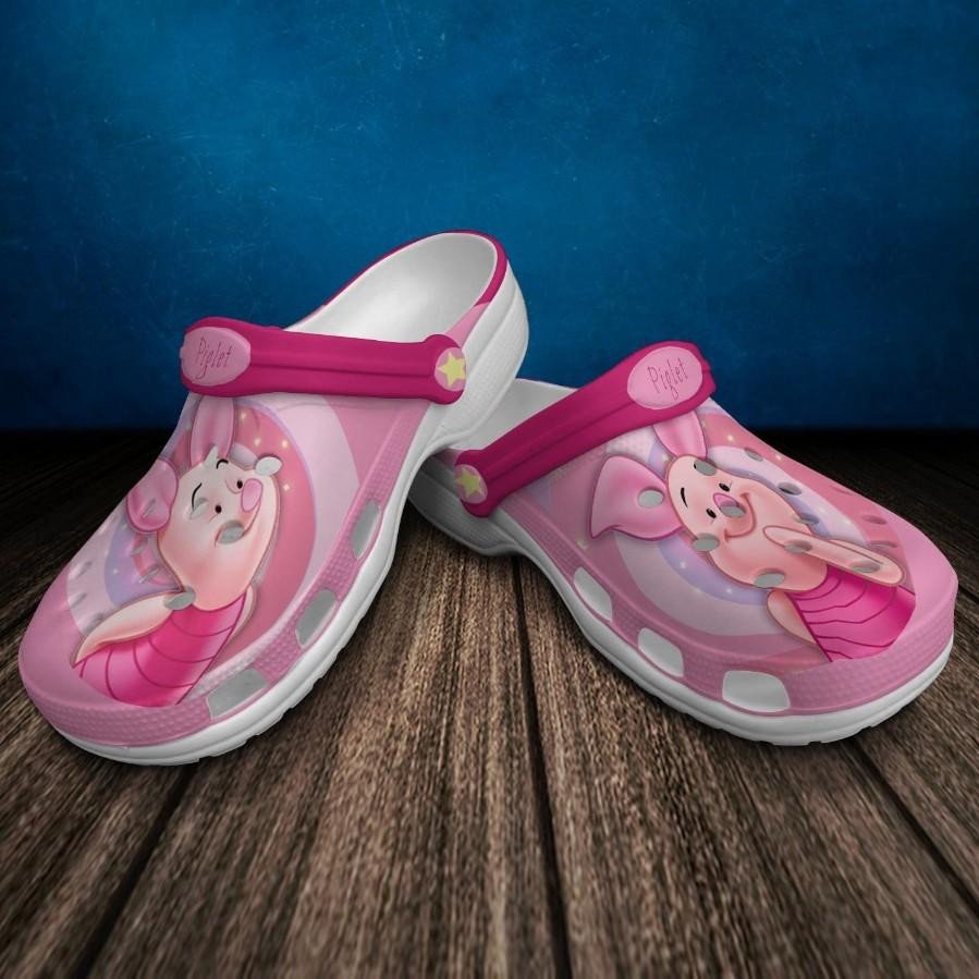 Piglet Cartoon Winnie The Pooh For Men And Women Rubber Crocs Crocband Clogs, Comfy Footwear