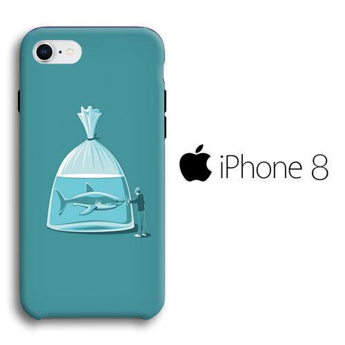 Stupidity Sharks Iphone 8 3D Case