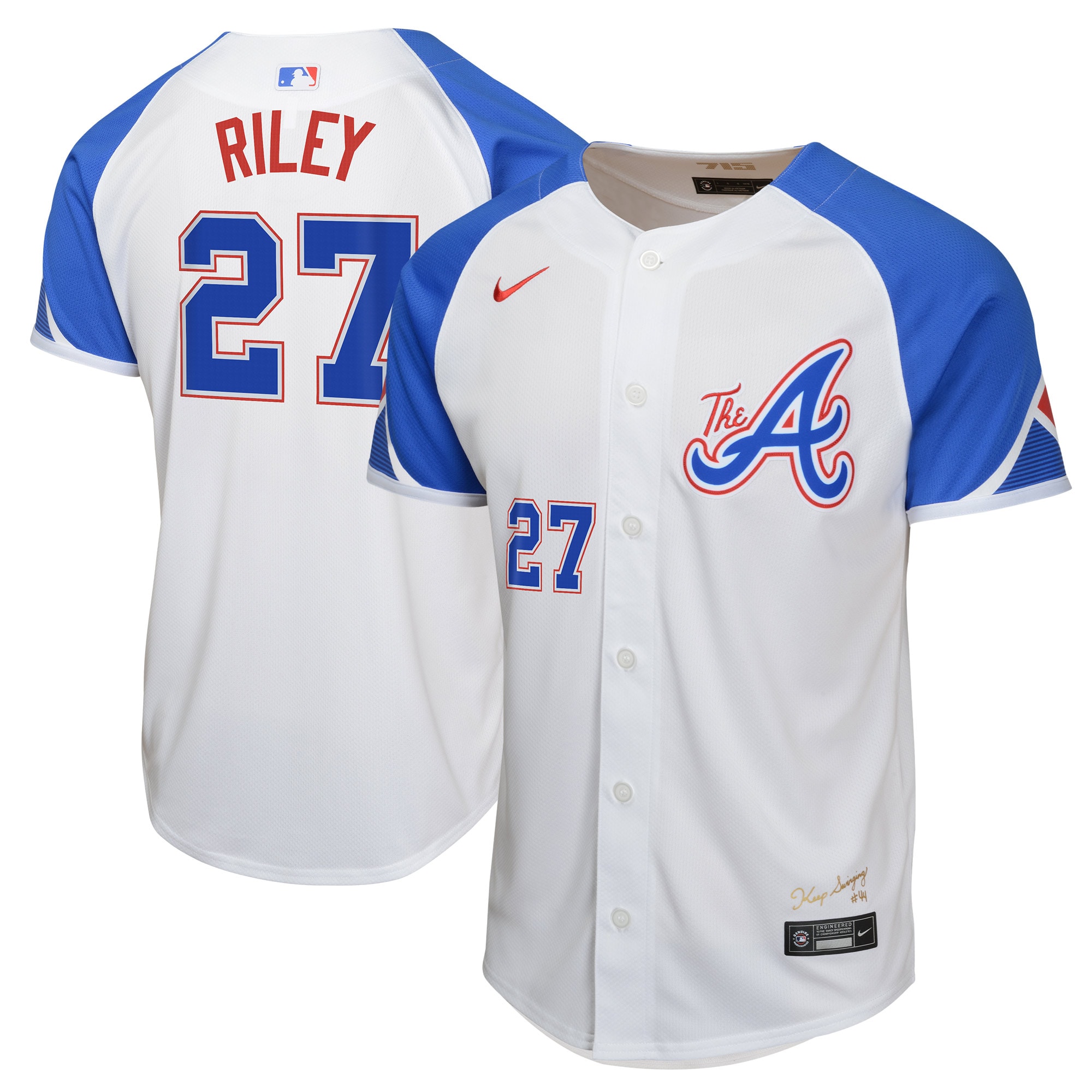 Austin Riley Atlanta Braves Youth City Connect Limited Player Jersey – White