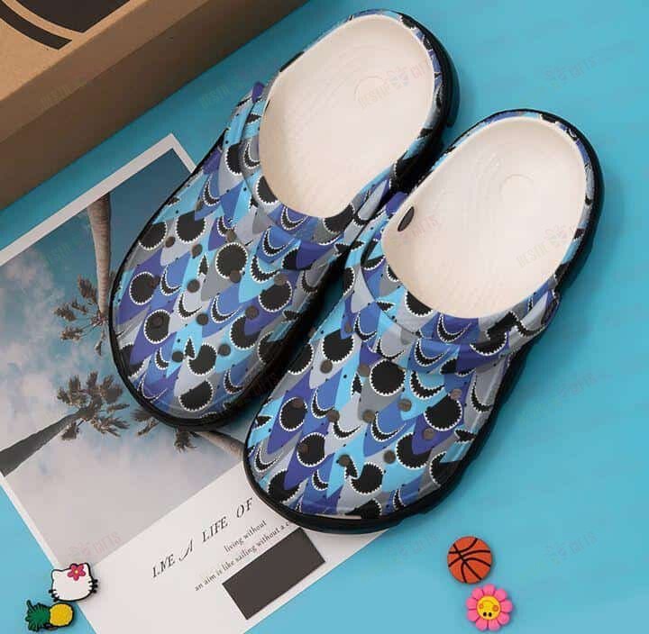 Blue Shark Crocs Classic Clogs Shoes