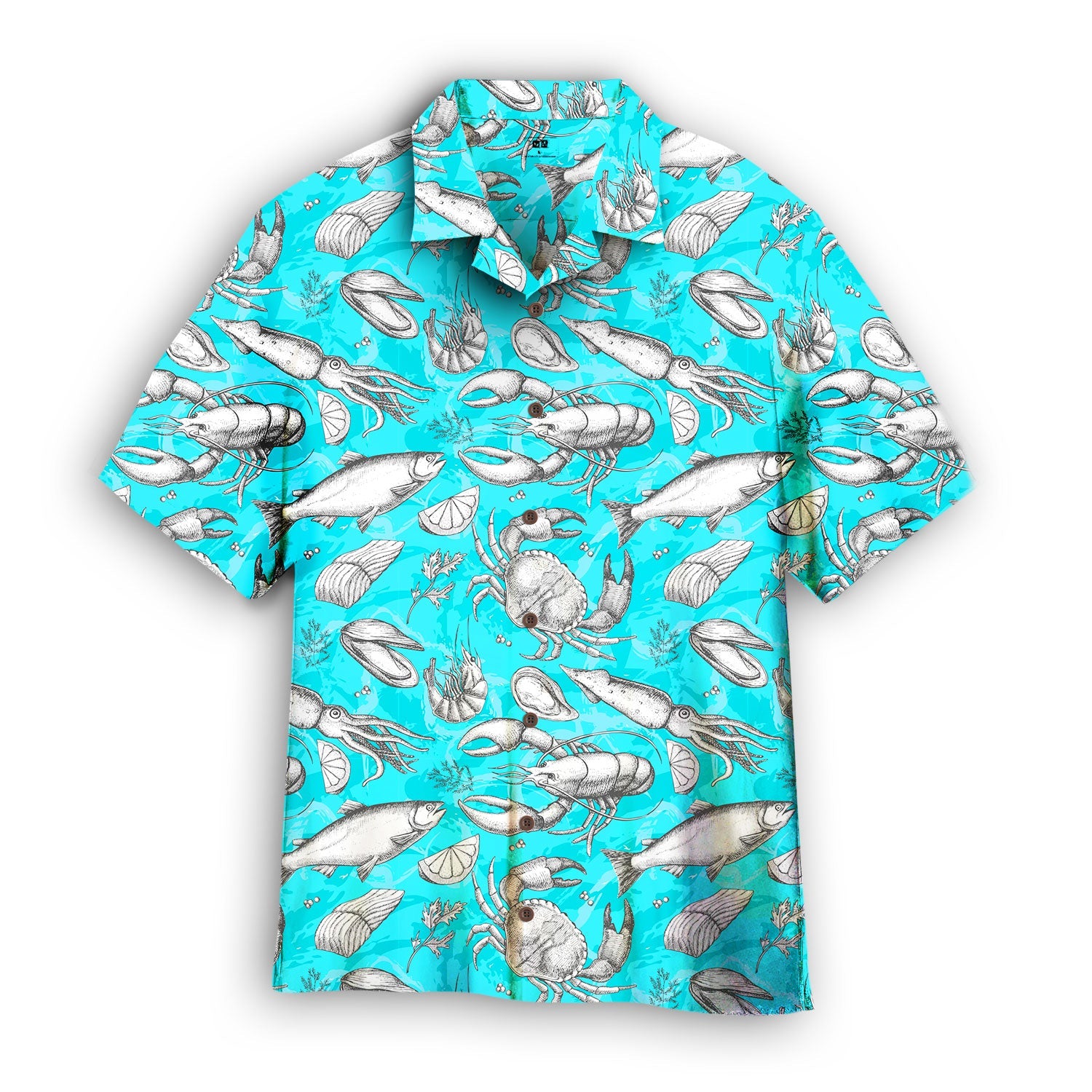 Blue Summer Seafood Tasty Hawaii Shirt For Men And Women Ha90641