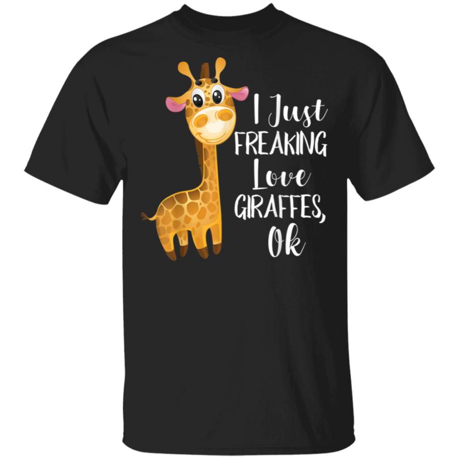 I Freaking Love Giraffes Women TShirt – Giraffe Lovers Gift