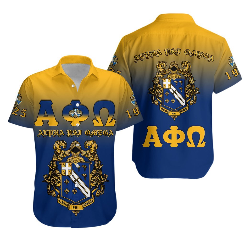 Alpha Phi Omega Hawaiian Shirt Since 1925 Apo Lt13