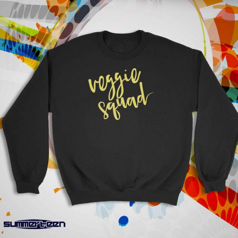 Veggie Squad Vegetables Vegan Vegetarian Plant Based Animal Equality Women’S Sweatshirt