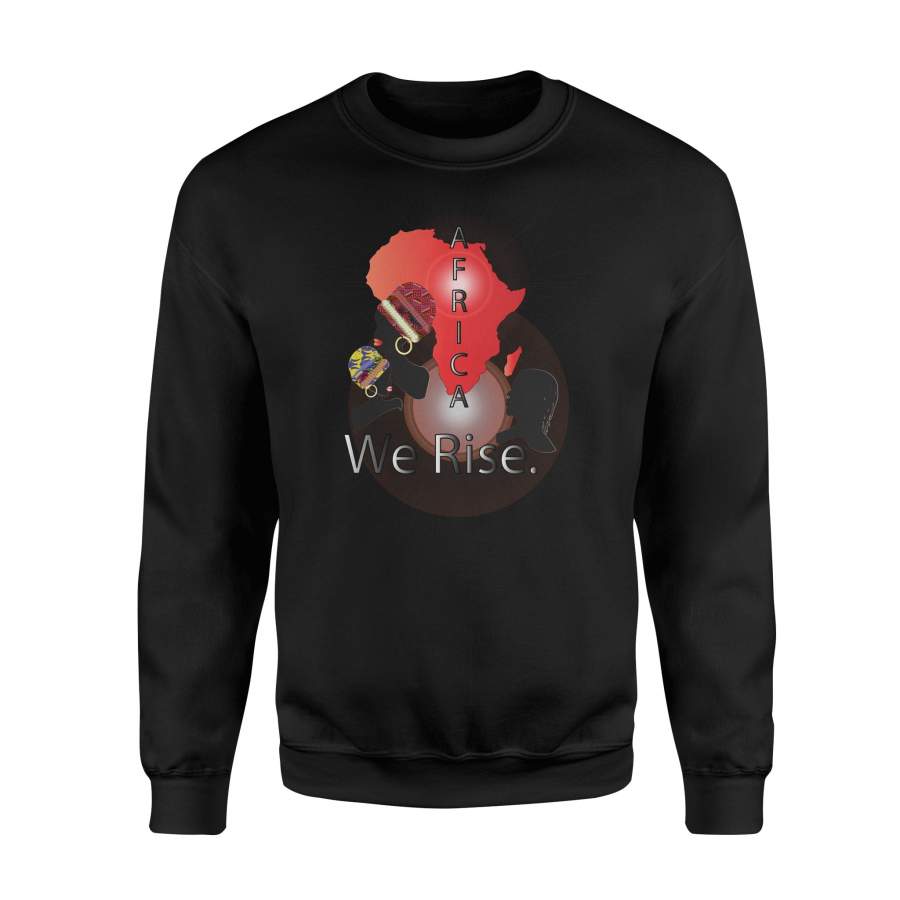 Africa We Rise  African American With Man And Women Sweatshirt