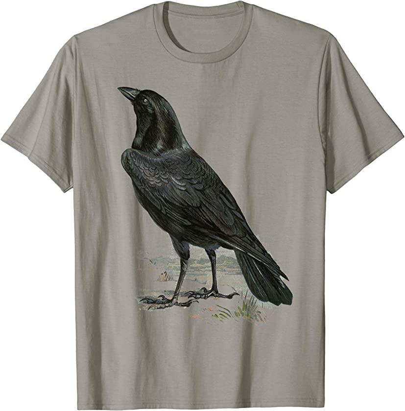 vintage illustration Crow T-Shirt