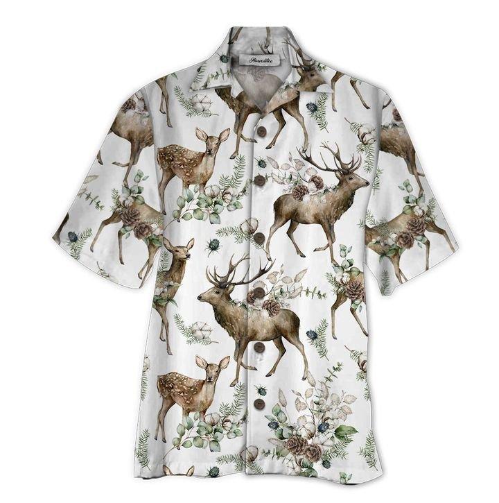 Deer All Over Printed Hawaiian Shirt Ha110589