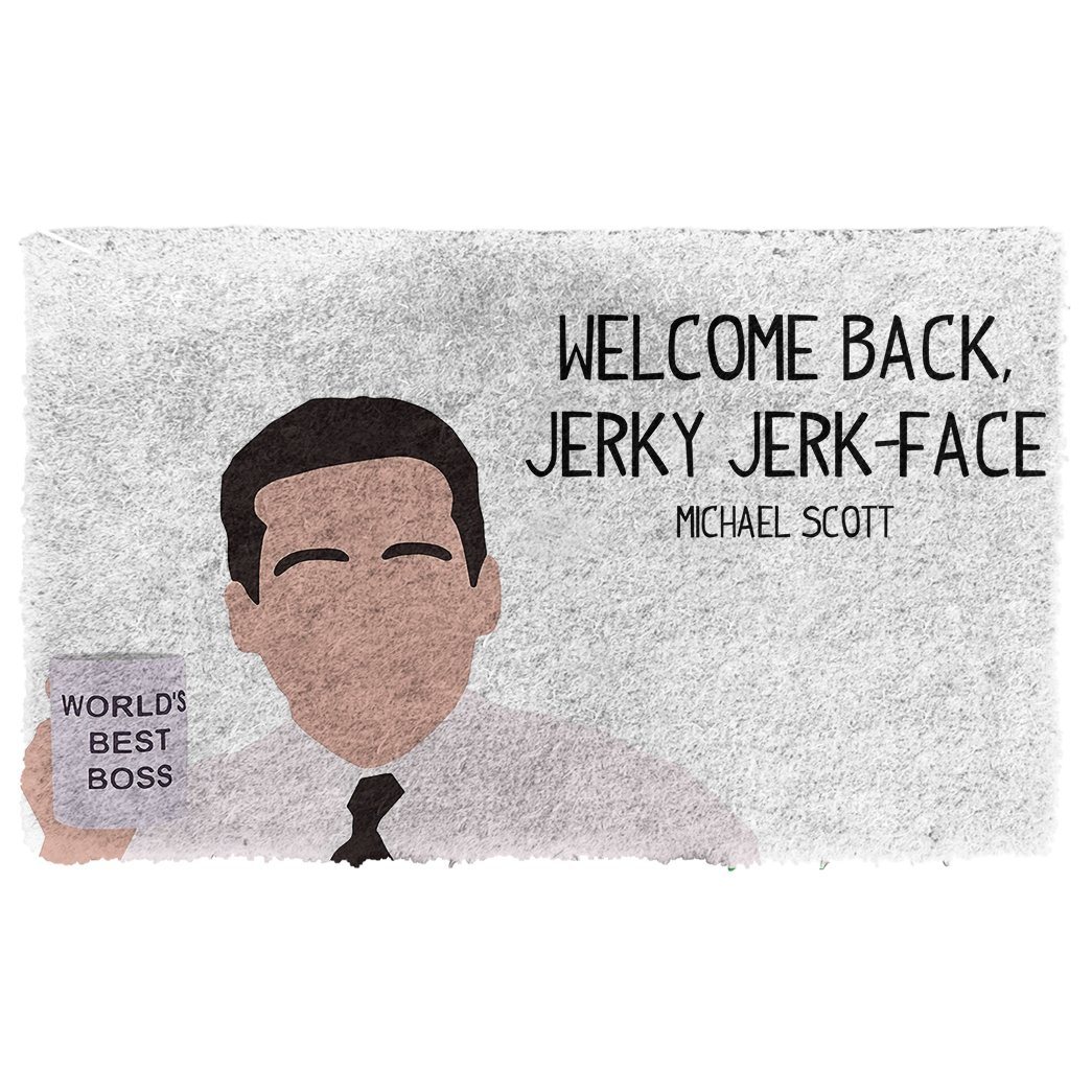 Gearhumans  Gearhuman 3D The Office Michael Scott Welcome Back Custom Doormat