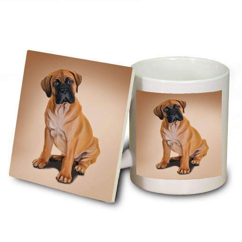 Bull Mastiff Puppy Dog Mug And Coaster Set