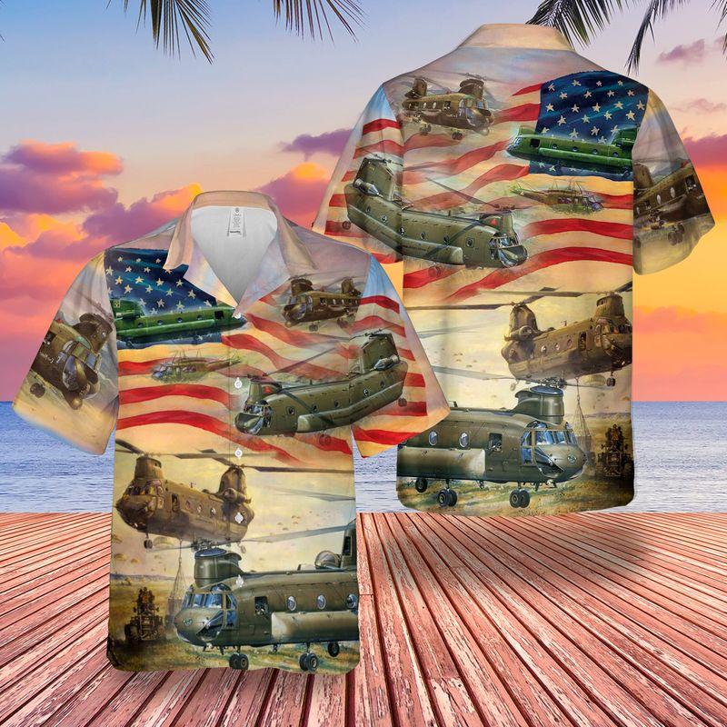 Army Boeing Ch-47 Chinook Veteran Hawaiian Shirt | For Men & Women | Adult | Hw4222