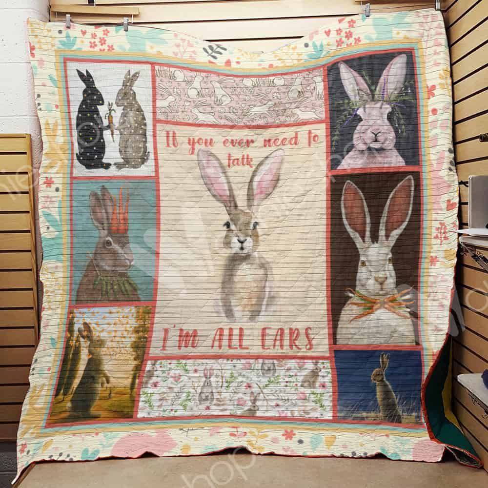 Lalasea Rabbit 3D Customized Quilt Blanket Esr465