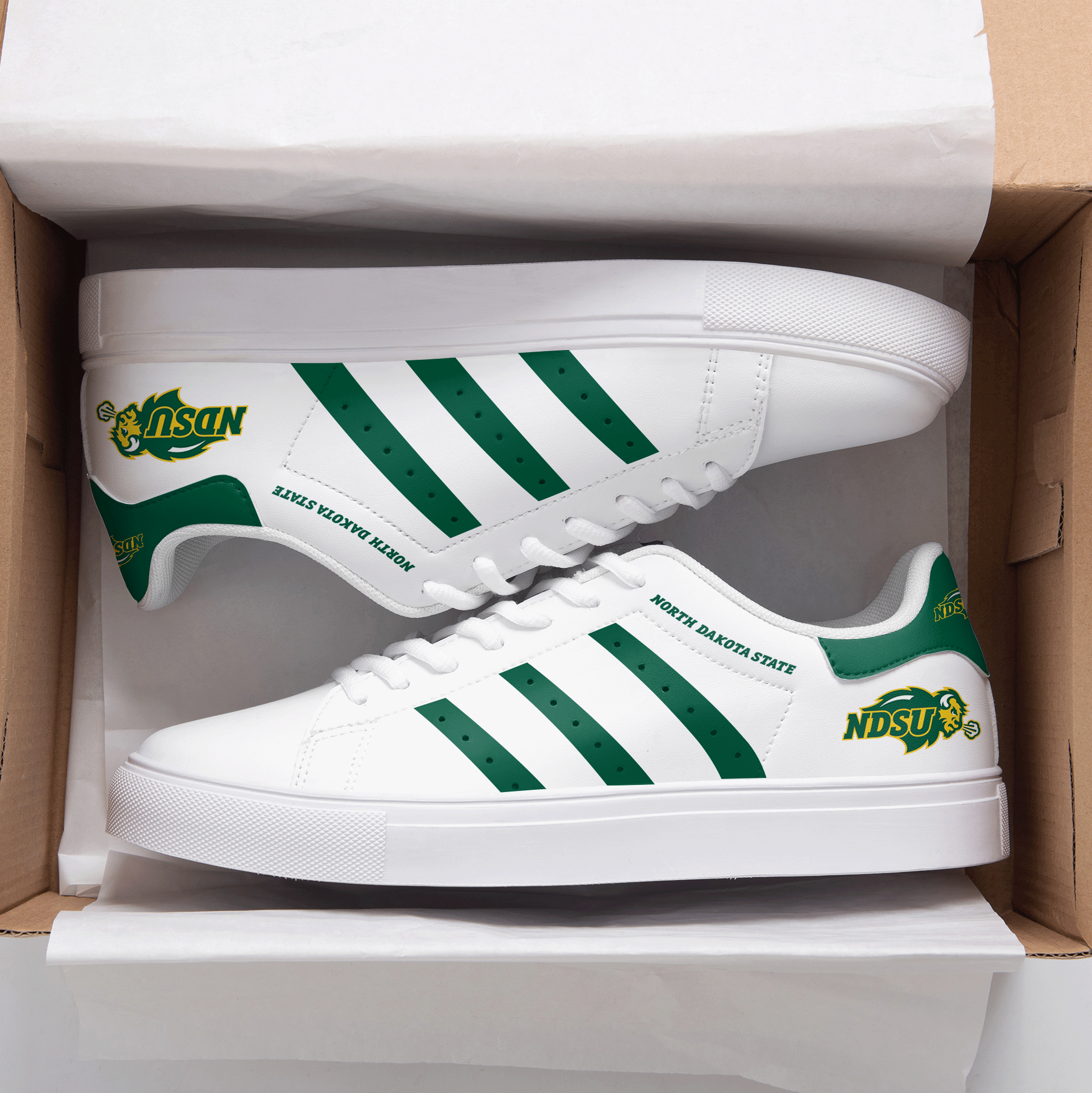 North Dakota State Bison Stan Smith Shoes