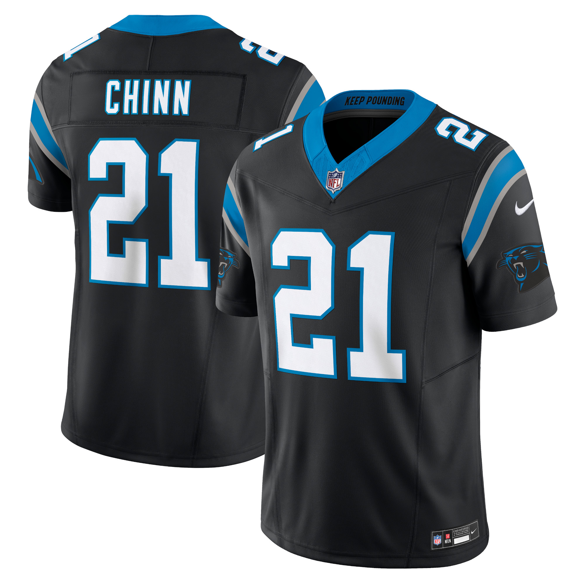 Jeremy Chinn Carolina Panthers Vapor F.U.S.E. Limited Jersey – Black