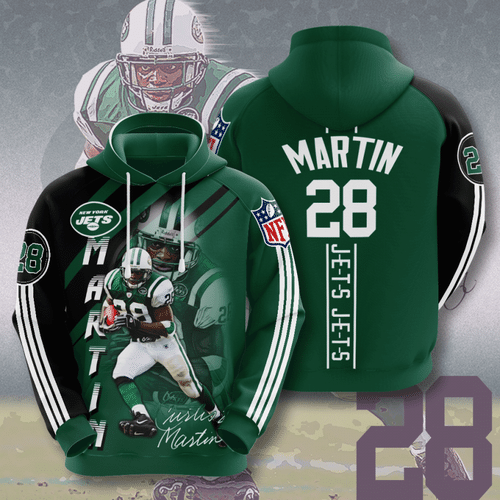 New York Jets Curtis Martin 65 Unisex 3D Hoodie Gift For Fans