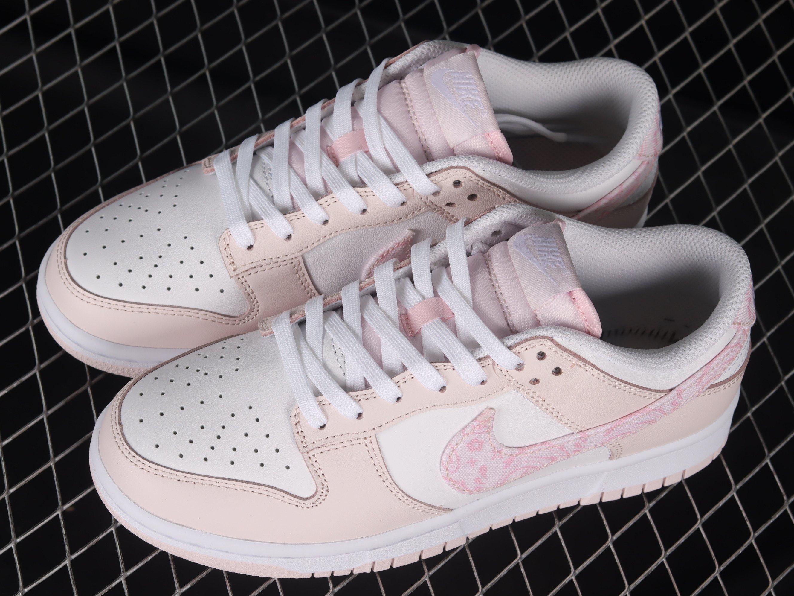 Nike Dunk Low Essential Paisley Pack Pink Shoes Sneakers, Women SNK698412972