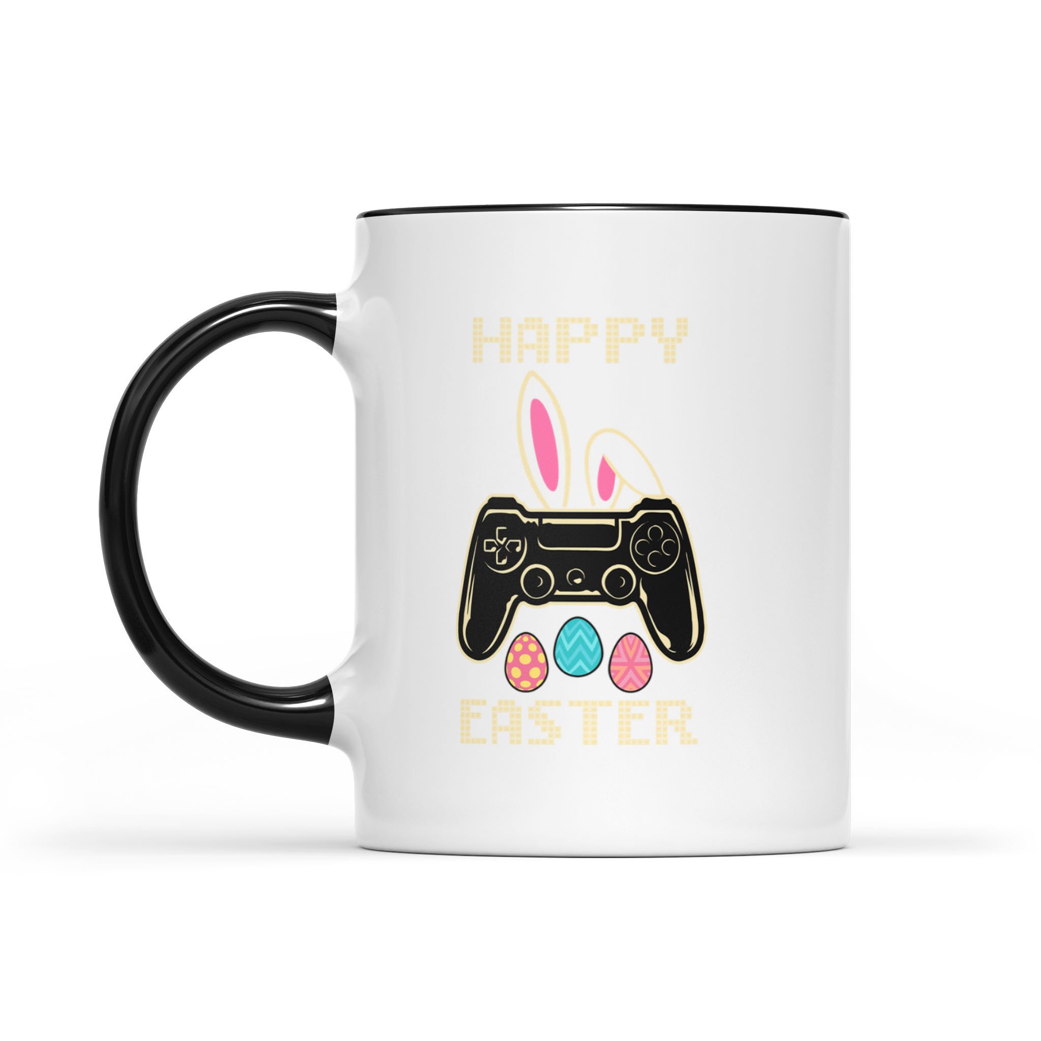 Video Game Easter Bunny Gaming Controller Gamer Boys Girls Mug – Accent Mug