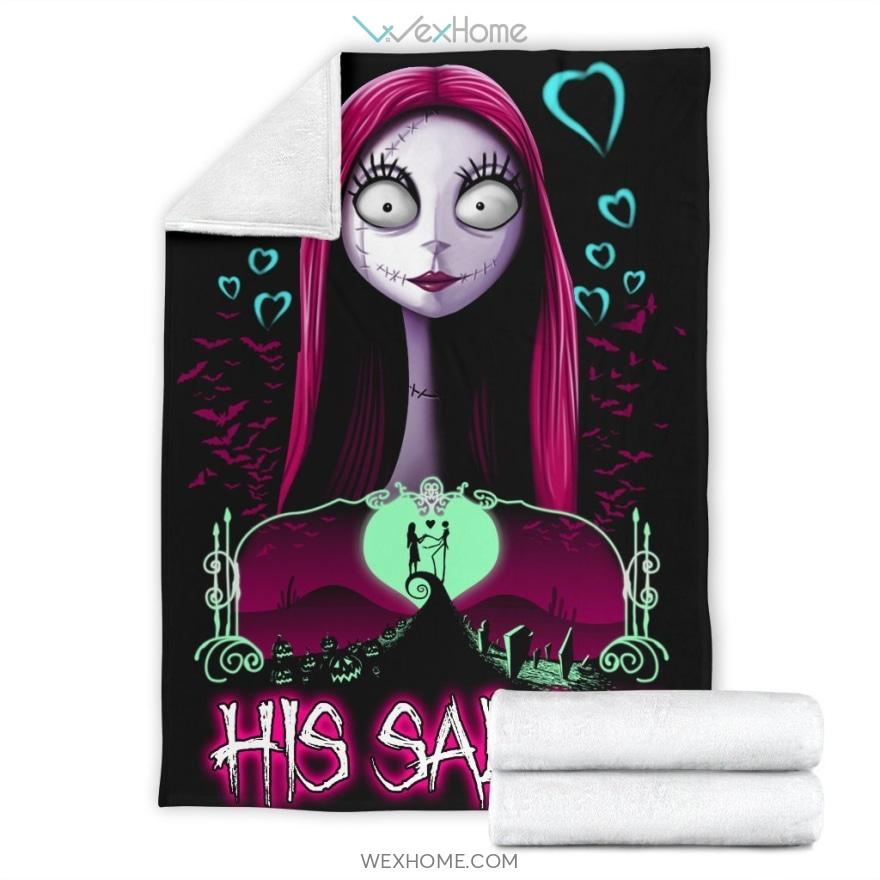 His Sally Nightmare Before Christmas Premium Blanket