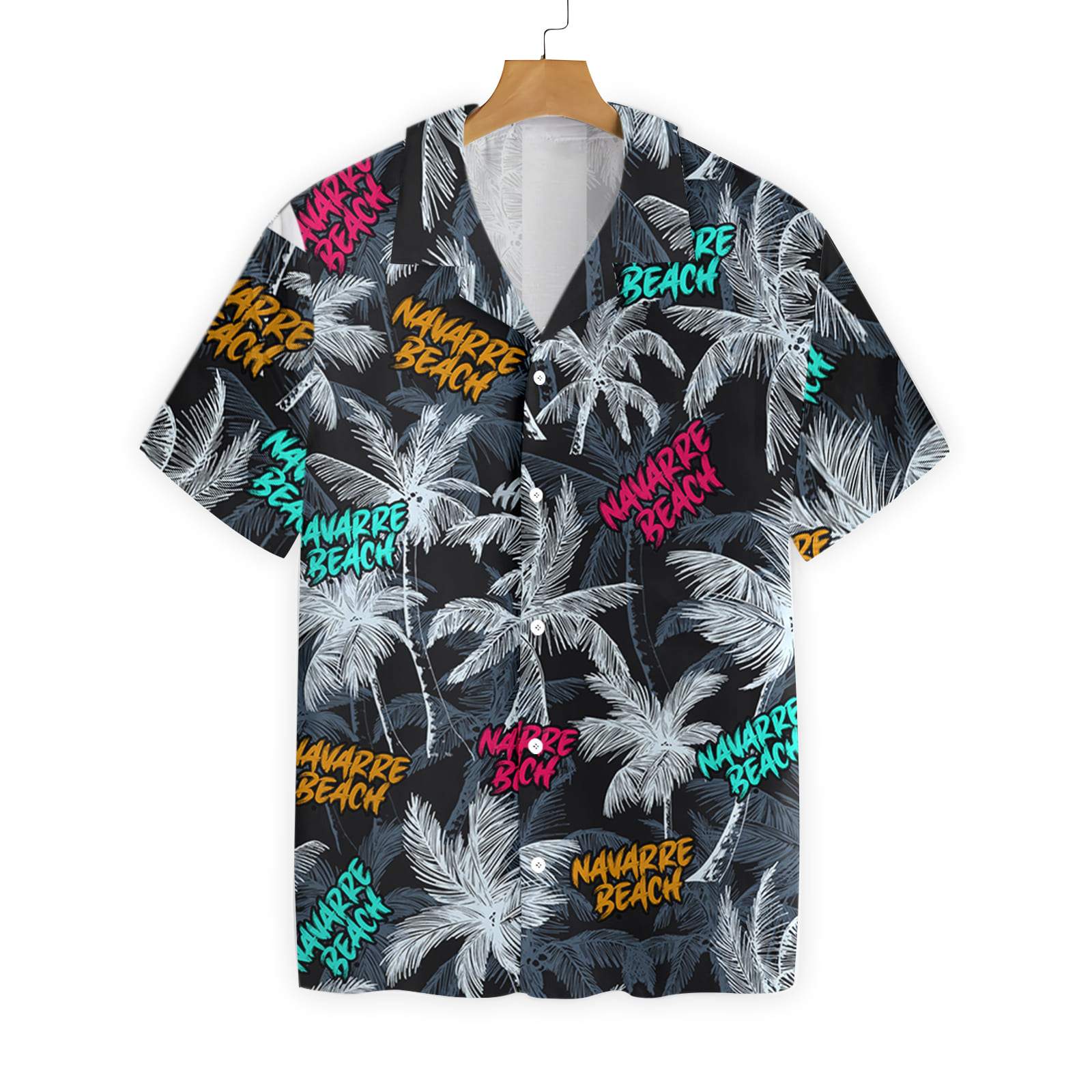 Navarre Beach Coconut Tree Seamless 0307 Hawaii Shirt Ha83271