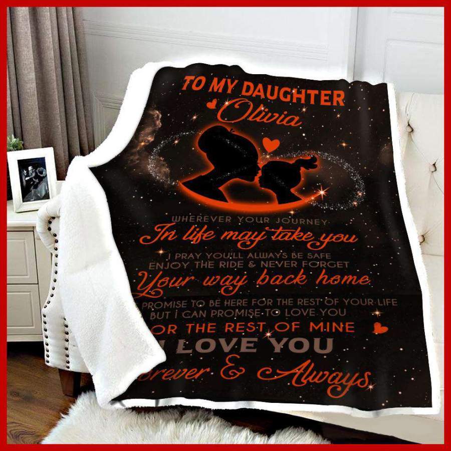 Love You For The Rest Of Mine Blanket Giving Daughter Olivia