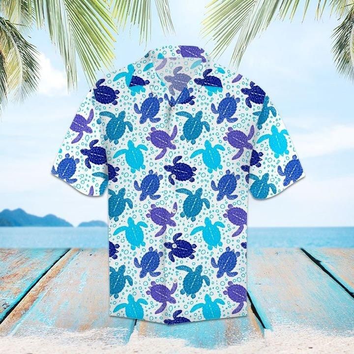 Sea Turtle Hawaiian Shirt | Unisex | Full Size | Adult | Colorful | Hw1078