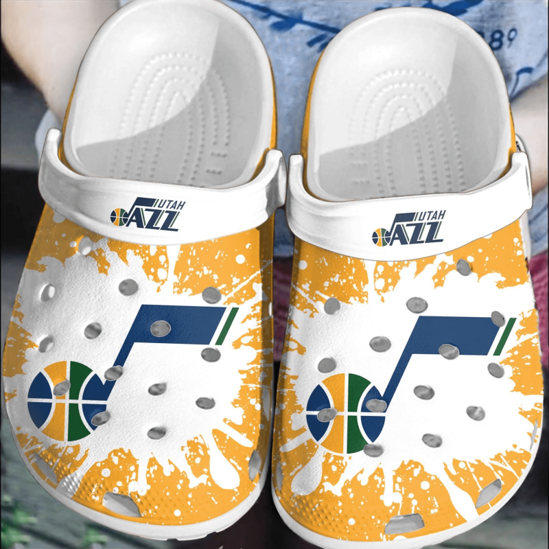 Utah Jazz Basketball Clogs Crocs Shoes Comfortable Crocband For Men Women