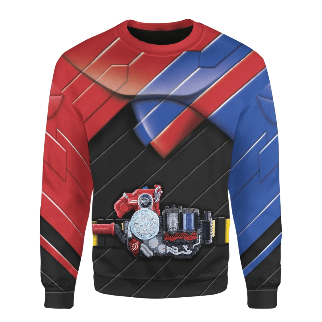 Alohazing 3D Kamen Rider Build Rabbit Tank Custom Sweatshirt