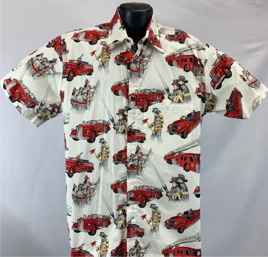 Firefighter Truck Hawaii Shirts Ha10014