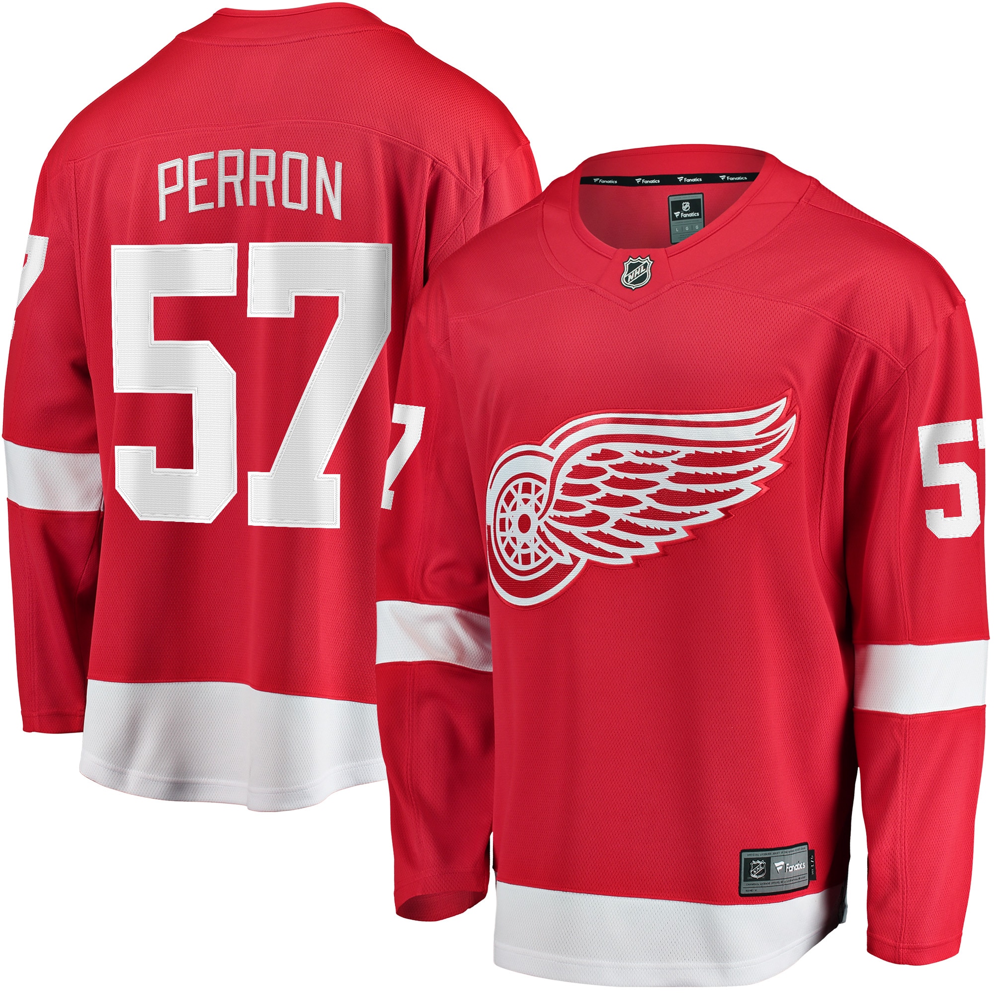 Men's Detroit Red Wings David Perron Red Home Breakaway Player Jersey