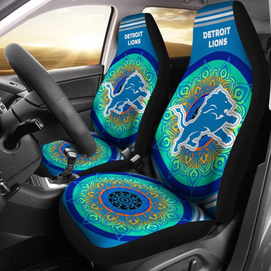 Magical And Vibrant Detroit Lions Car Seat Covers