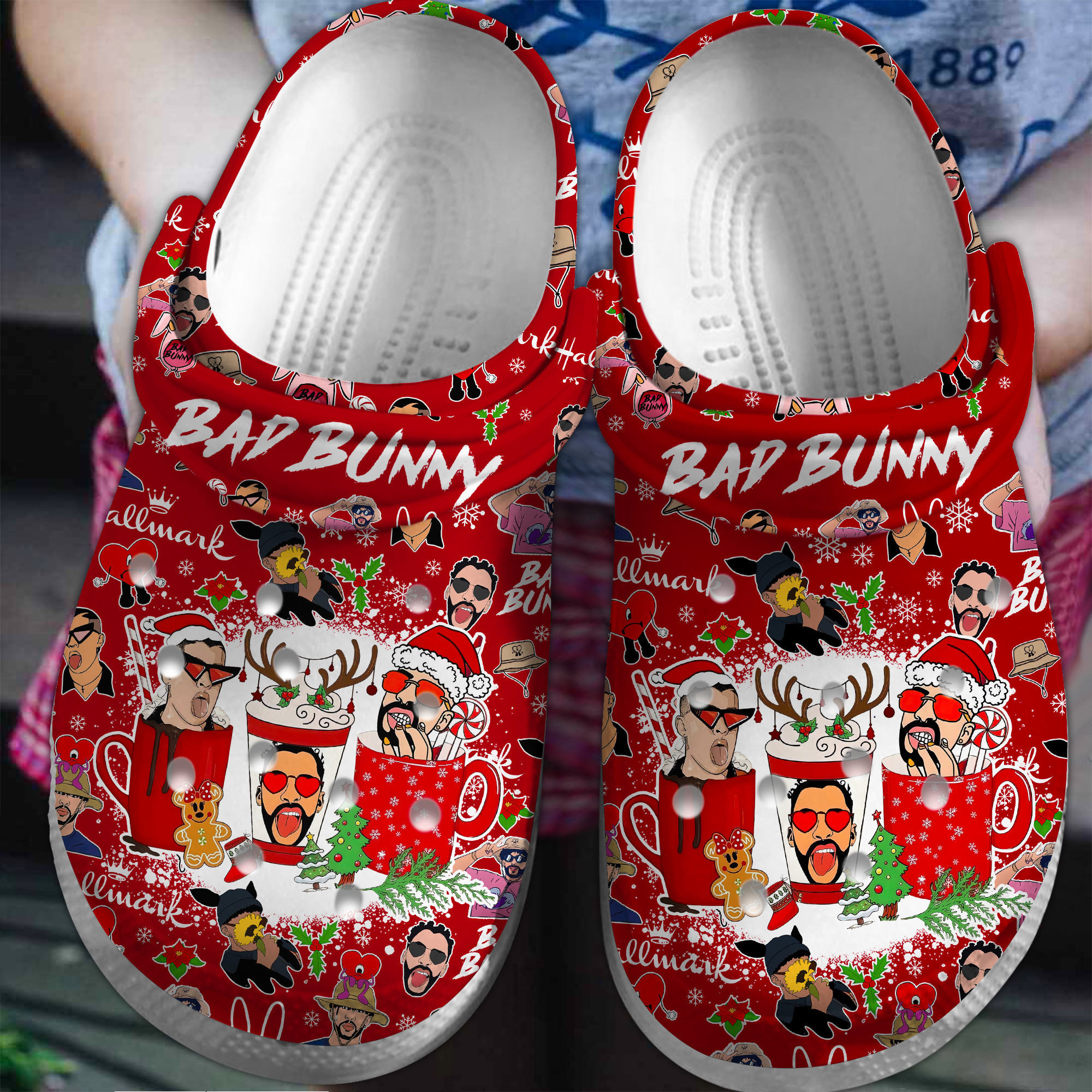 Bad Bunny Music Crocs Crocband Clogs Shoes Comfortable For Men Women and Kids1