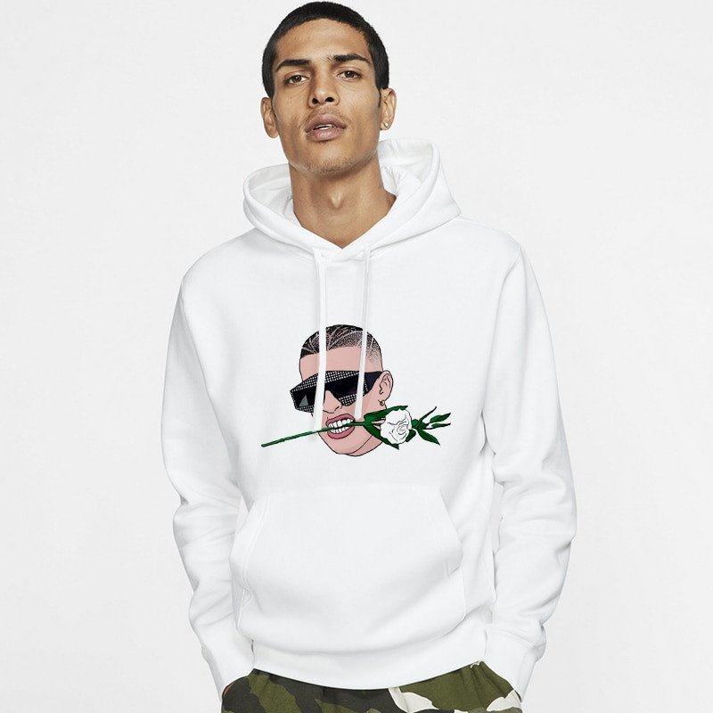 Bad Bunny Merch Bad Bunny Harajuku Tops Casual Hoodie