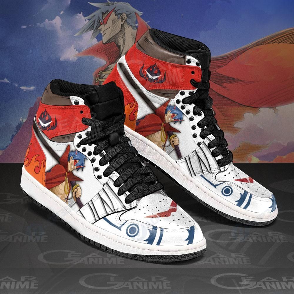 Kamina Sneakers Gurren Lagann Anime Shoes Air Jordan 13 Shoes Hajd2403318