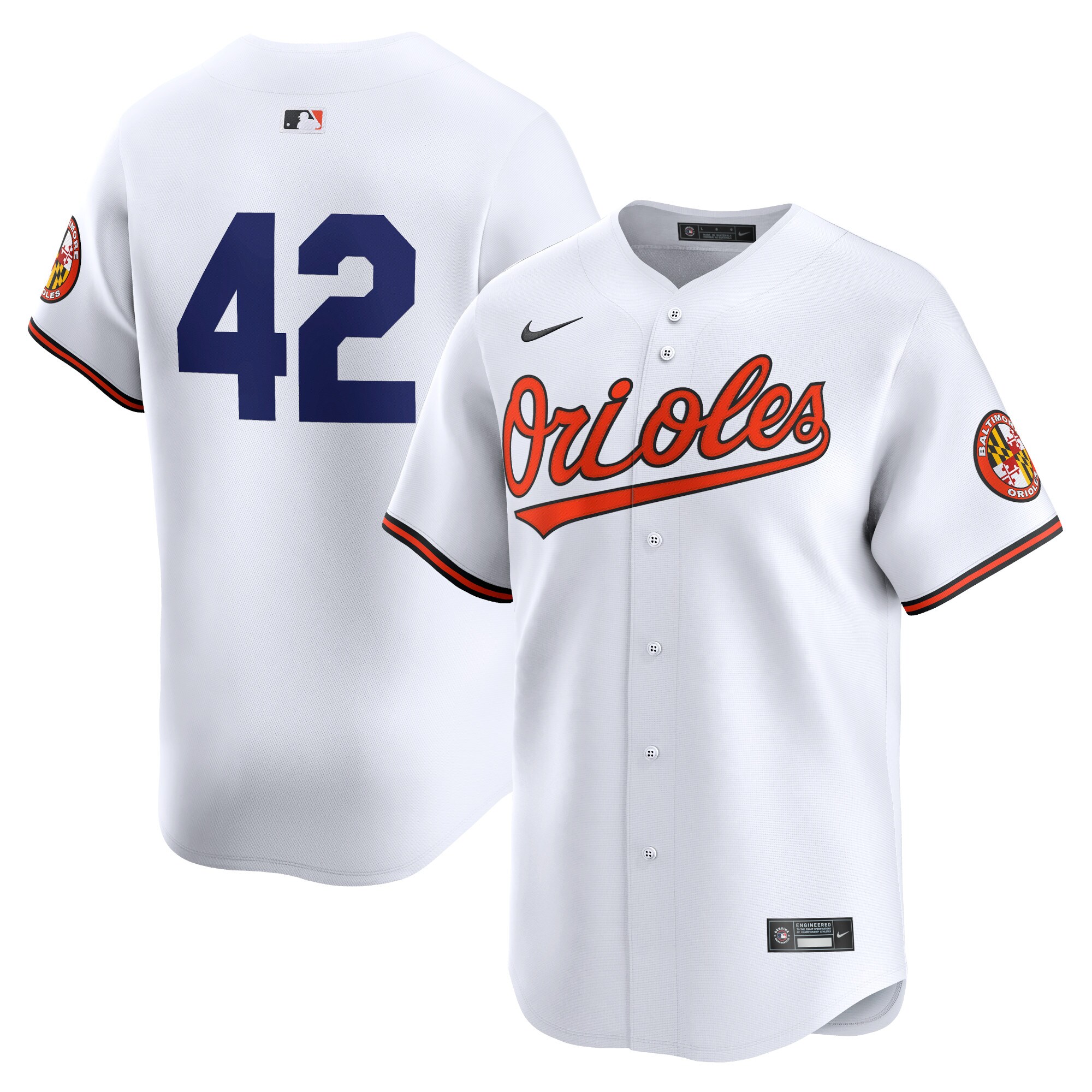 Baltimore Orioles 2024 Jackie Robinson Day Home Limited Jersey  White